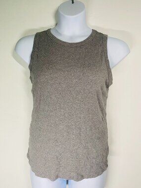 A New Day Gray Ribbed Sleeveless Tank Top Womens Size XXL Soft Stretch Cotton Bl